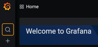 Grafana search button