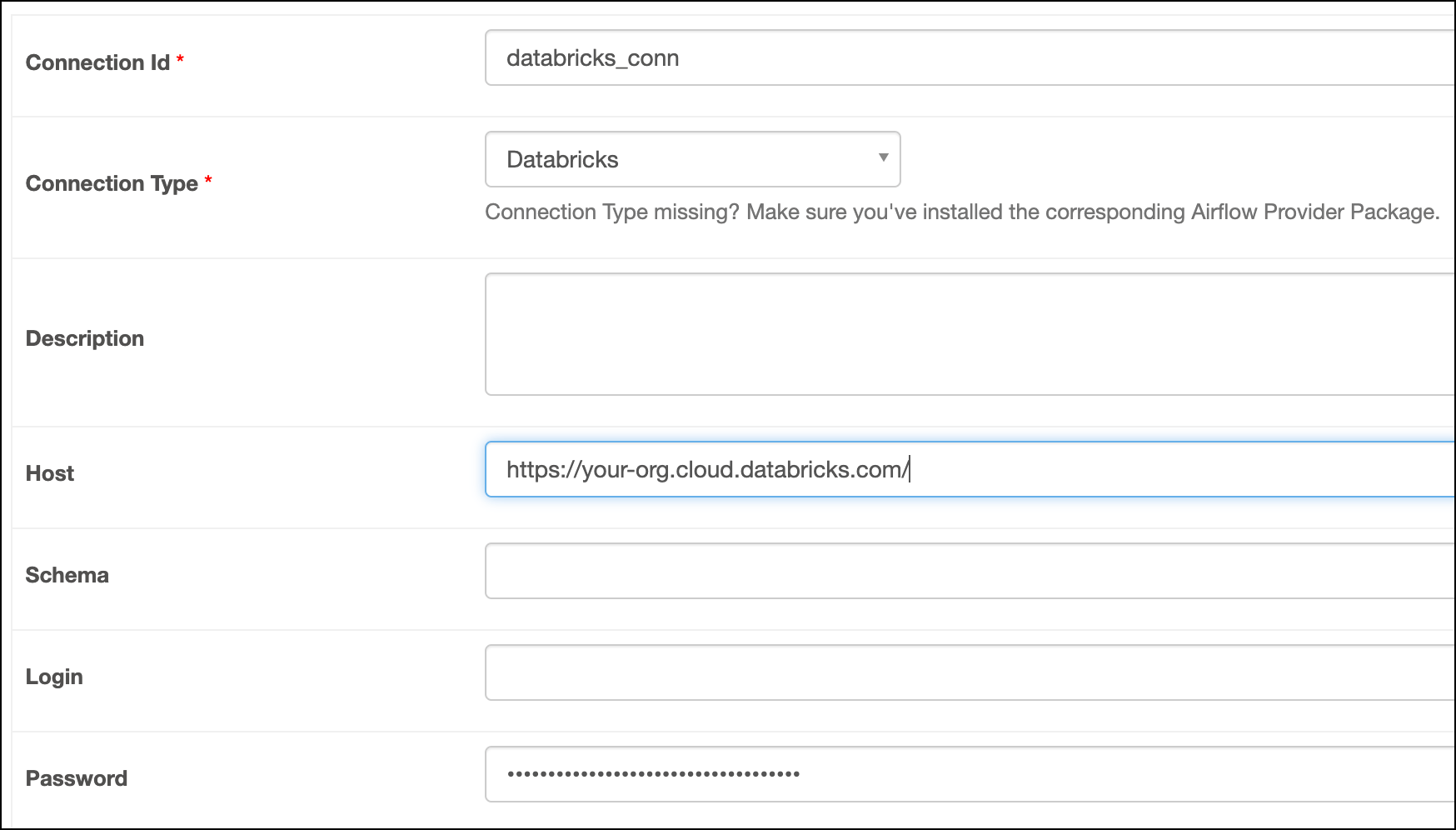 Databricks-connection