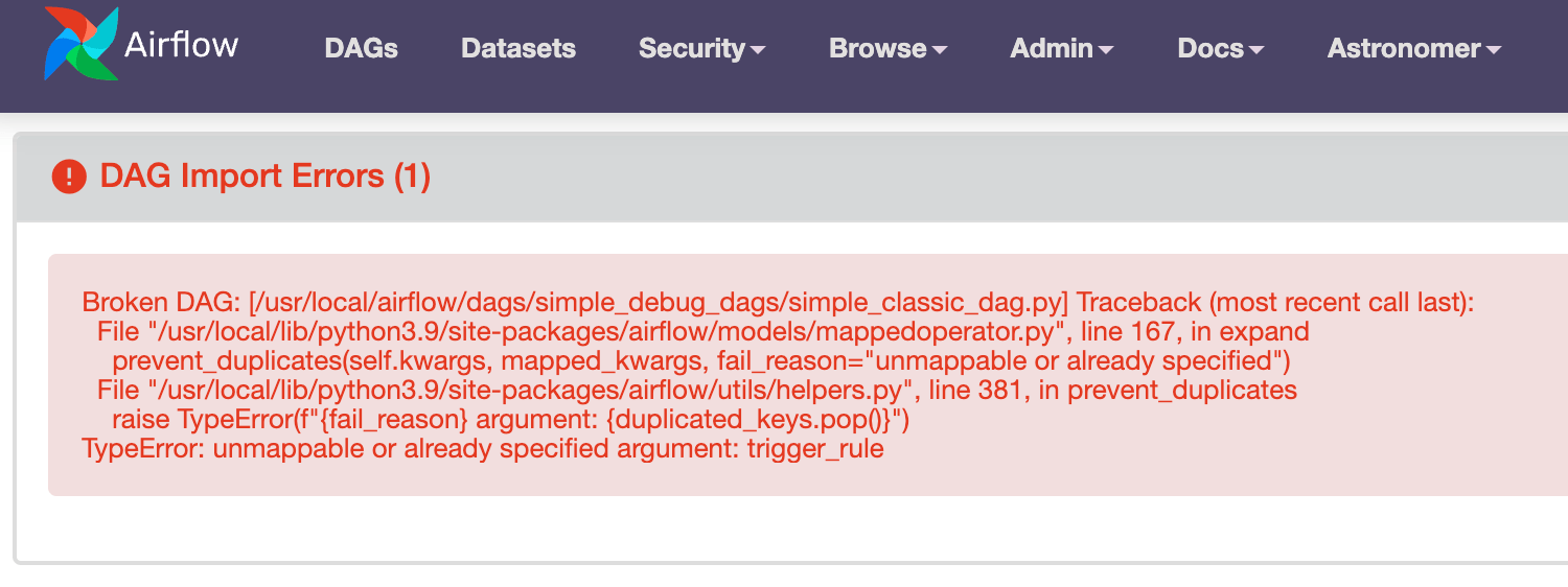 Unmappable Error