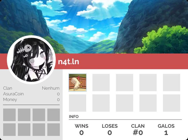 Tela de perfil com saldo