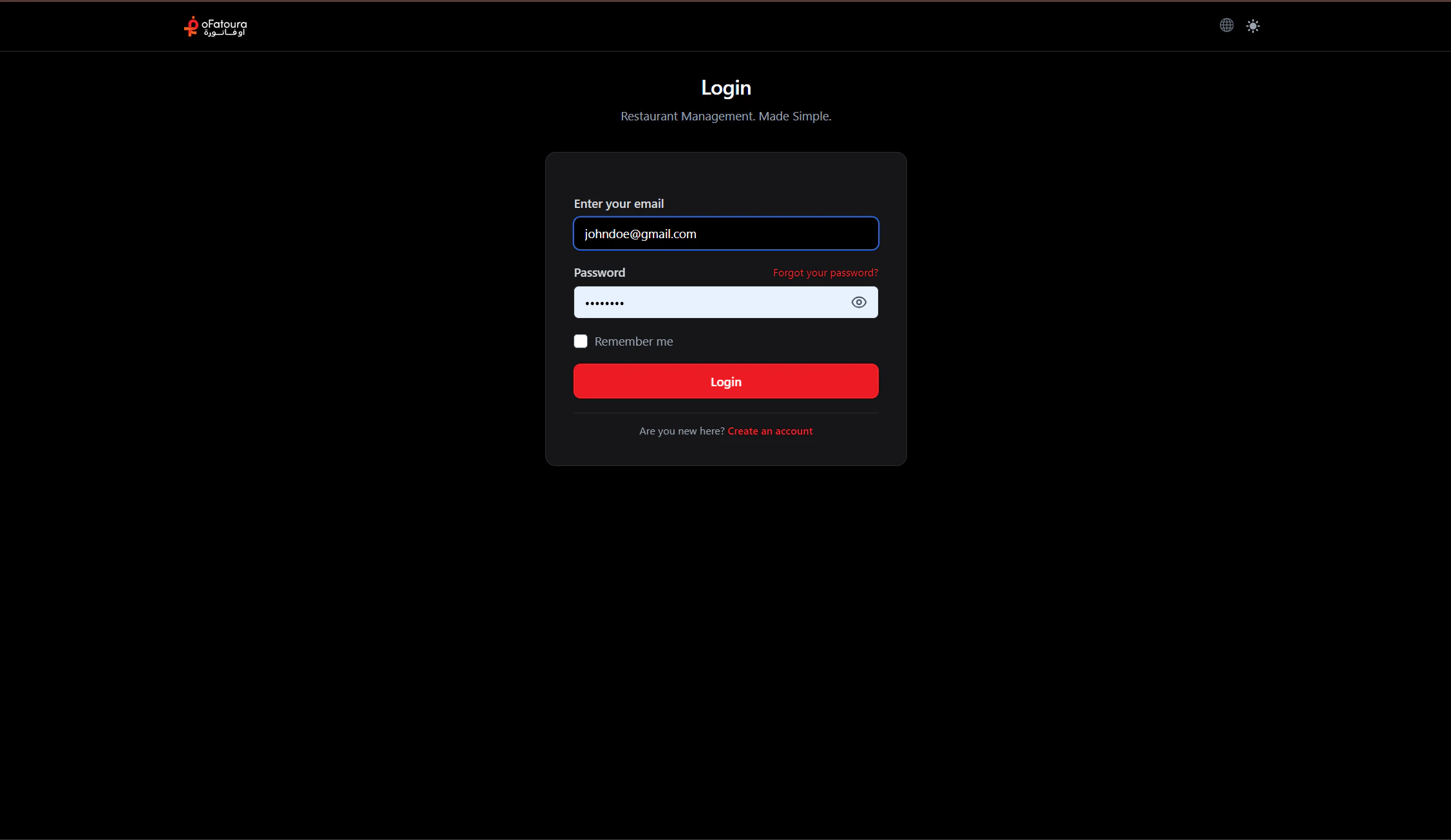 Login Form