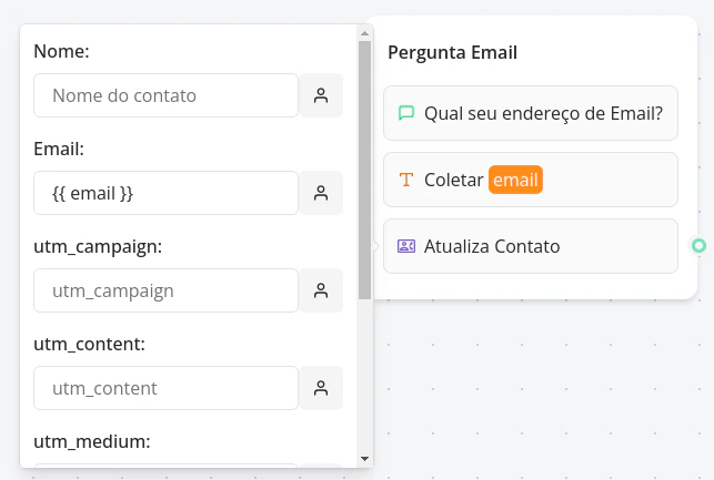Bloco Atualizar Contato