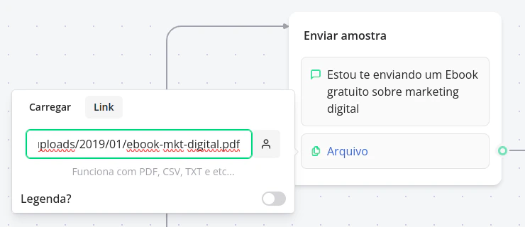 Envio de arquivo
