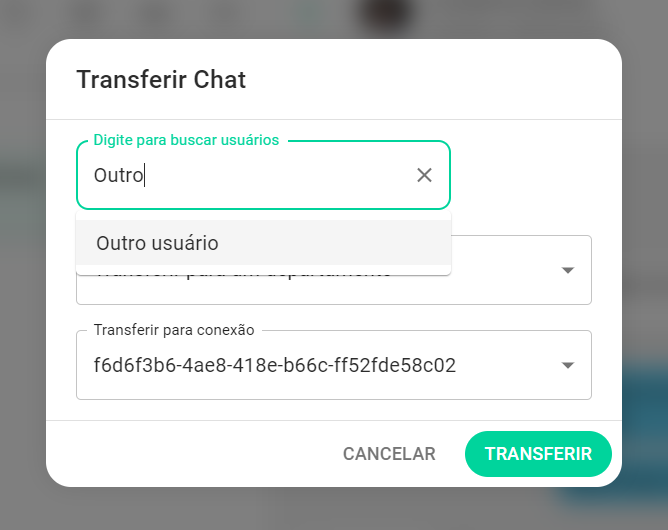 Transferir para usuário