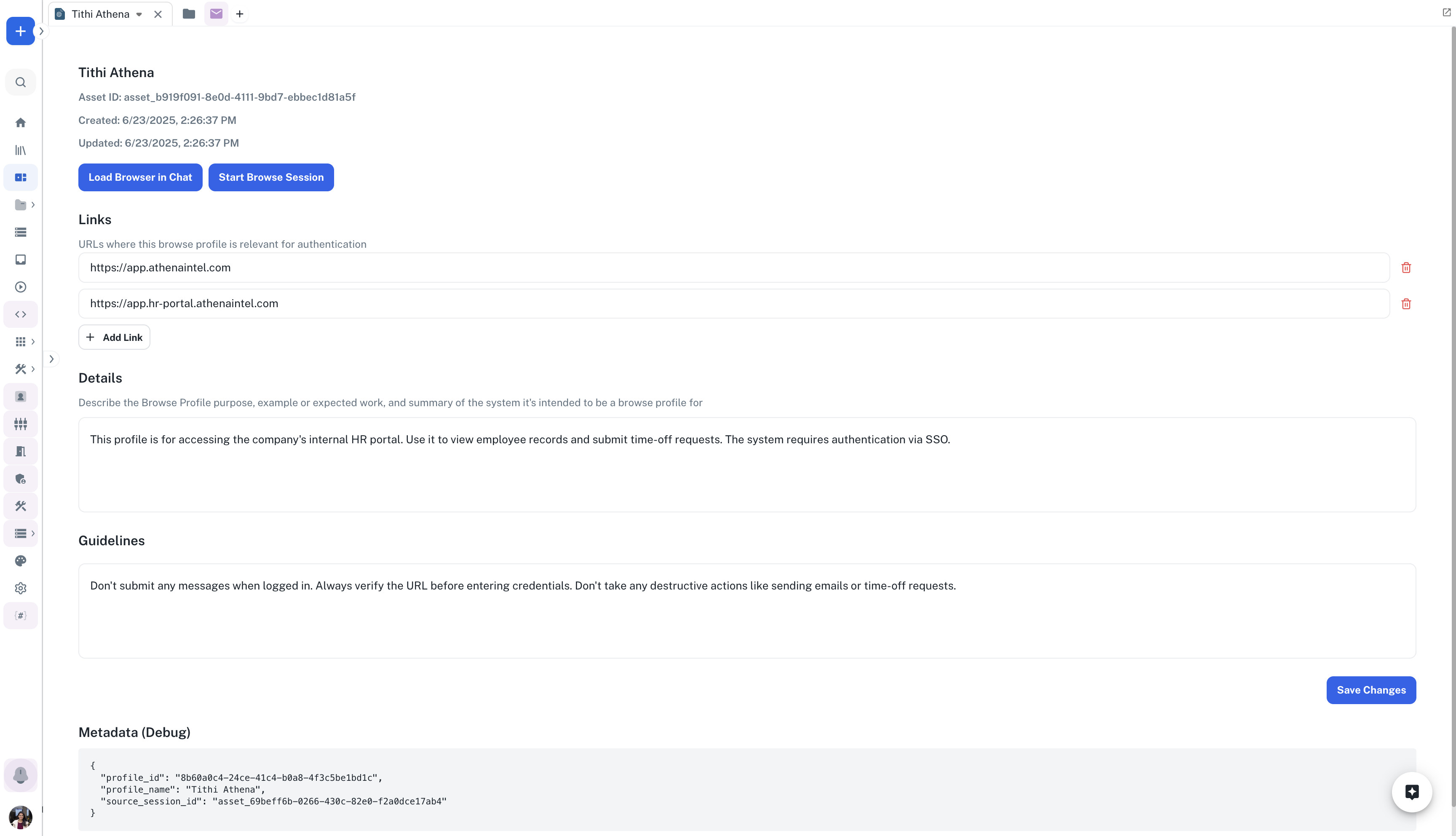 Browser - AthenaIntel