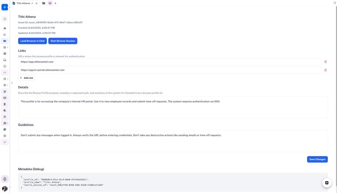 Browser - AthenaIntel