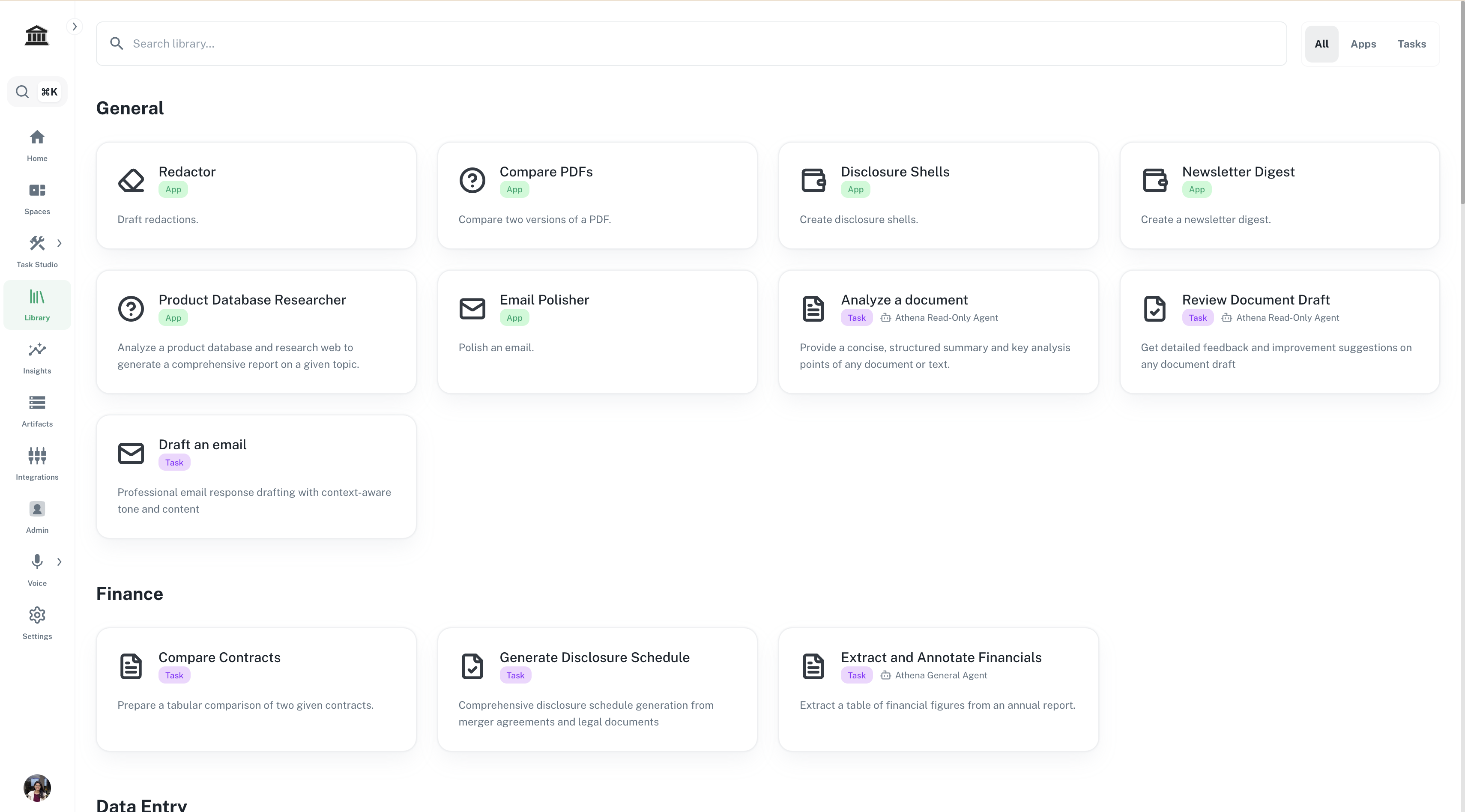 Athena Library - AthenaIntel