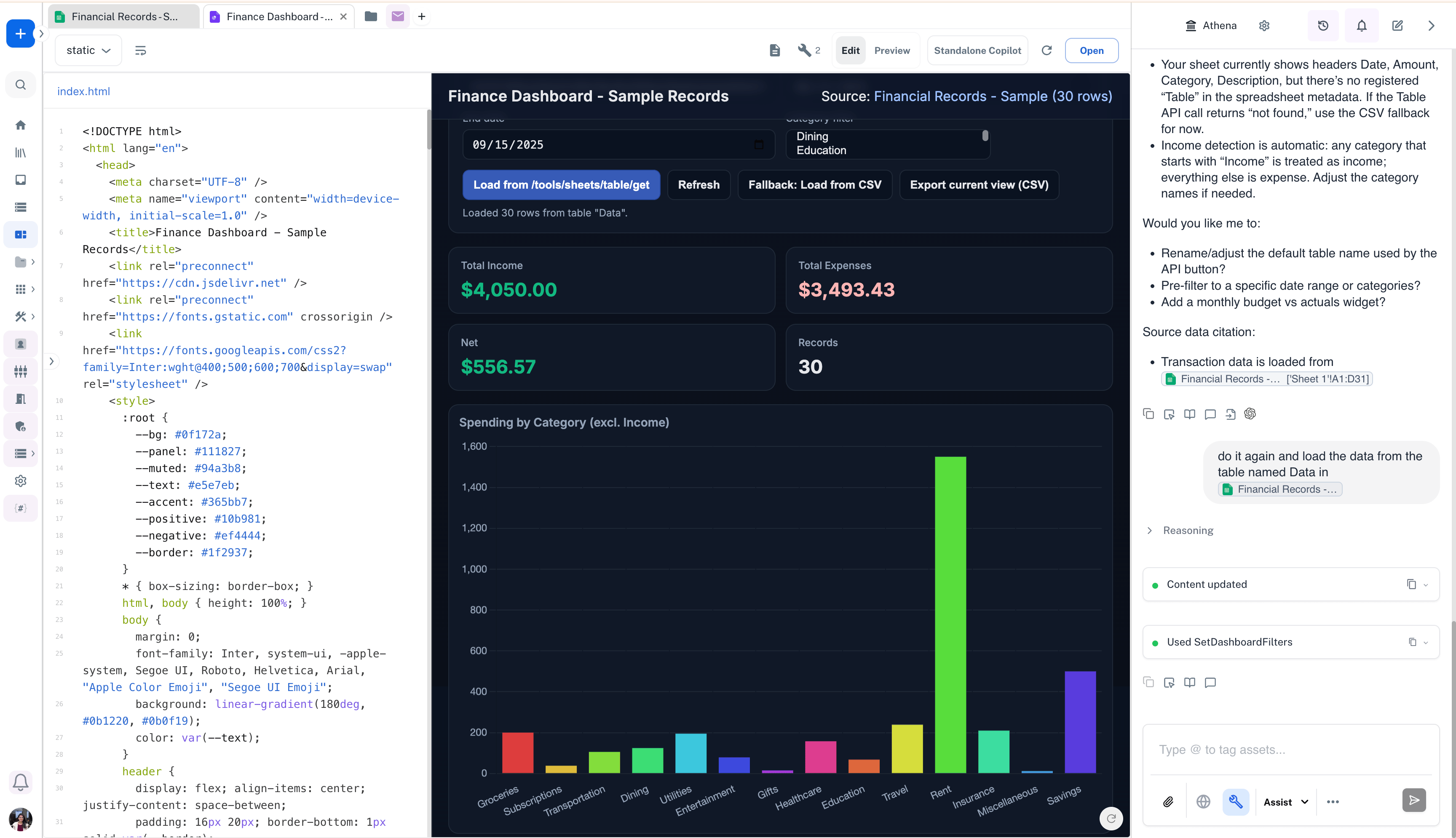 Athena Interface User Interfaces - AthenaIntel