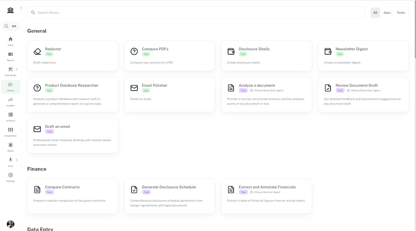 Athena Library - AthenaIntel