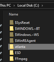 C: Directory Atlanta Folder