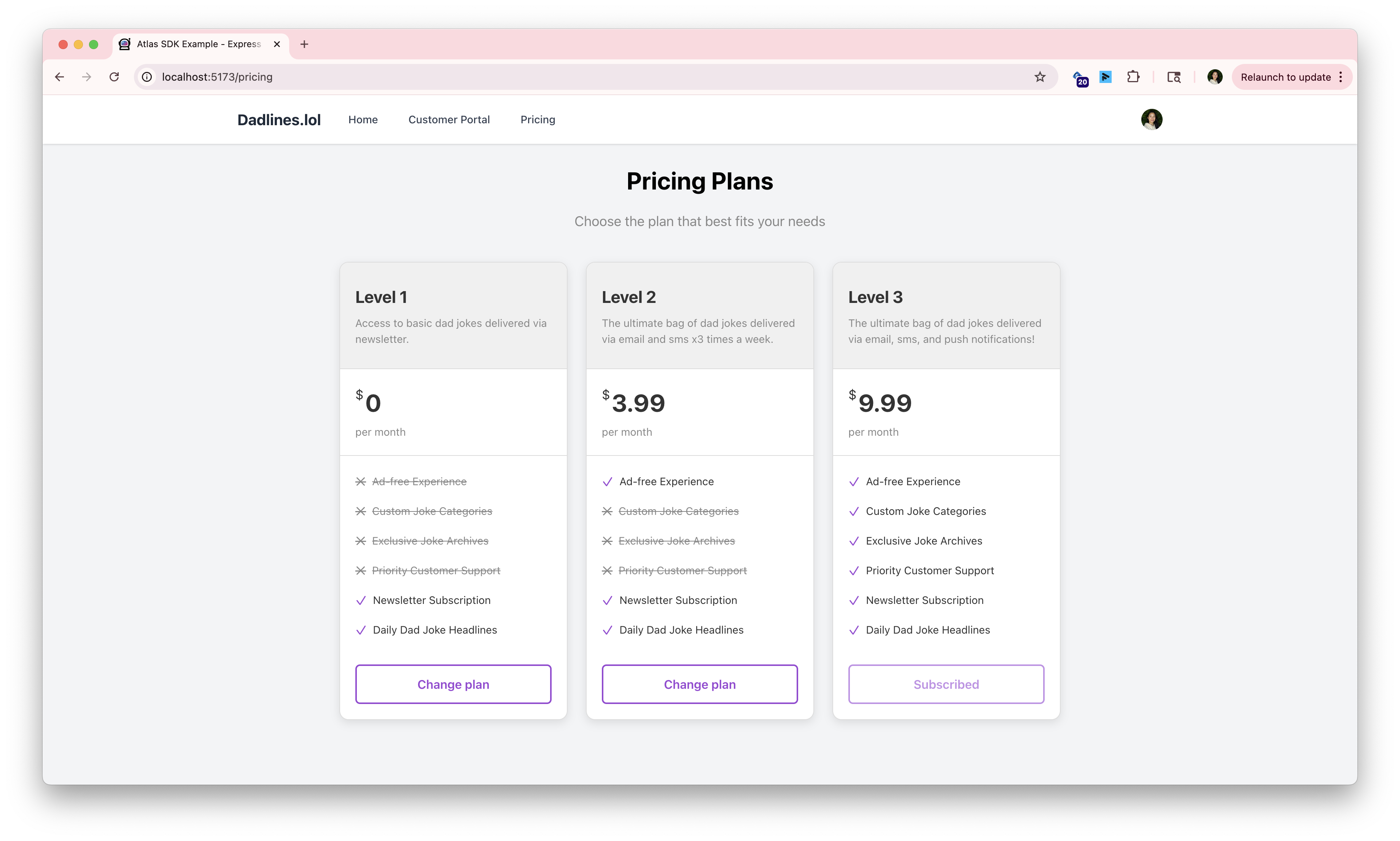 pricing-widget