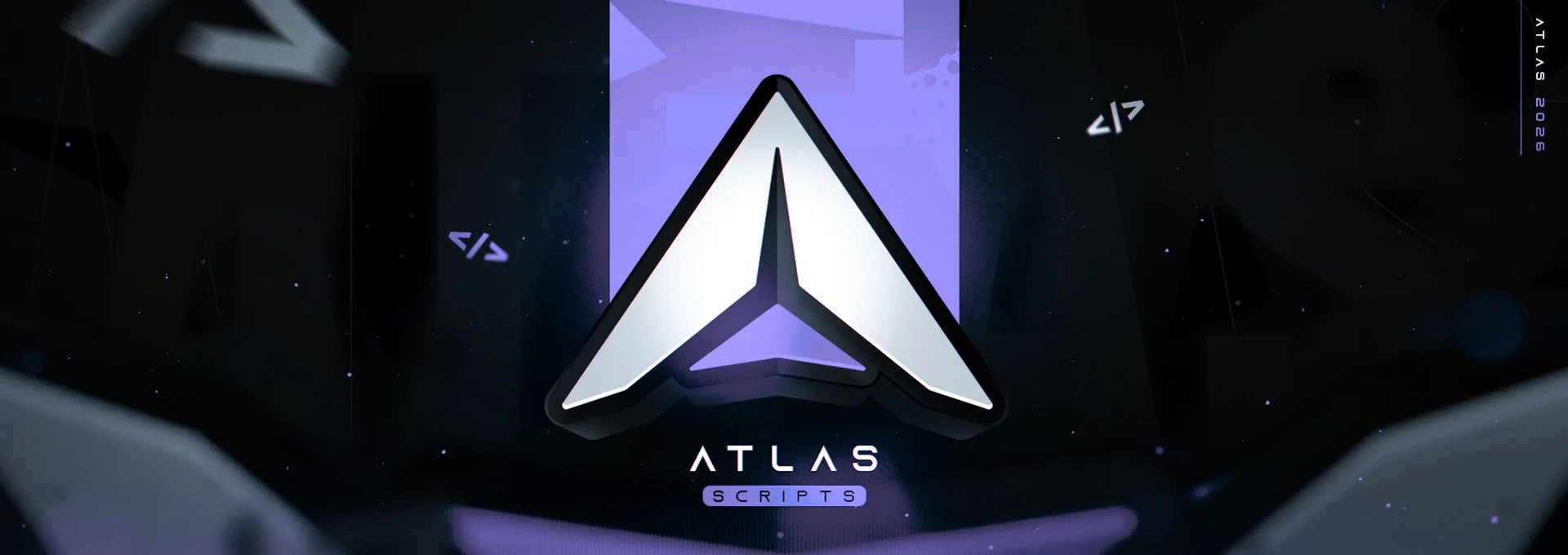 Atlas Scripts lavender banner