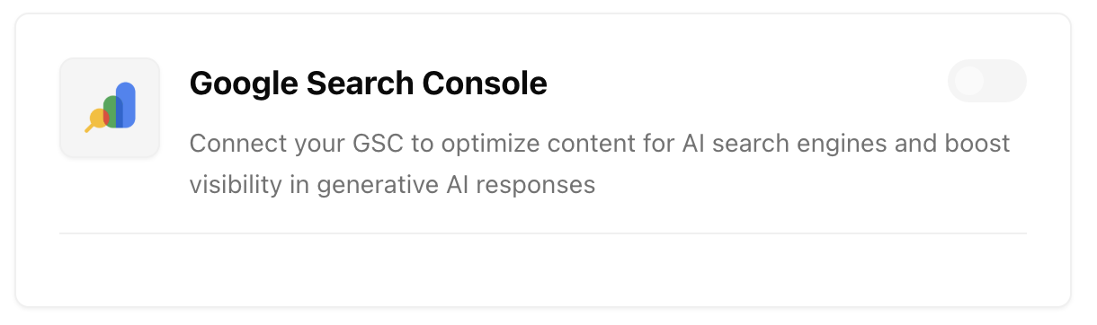 Google Search Console Integration