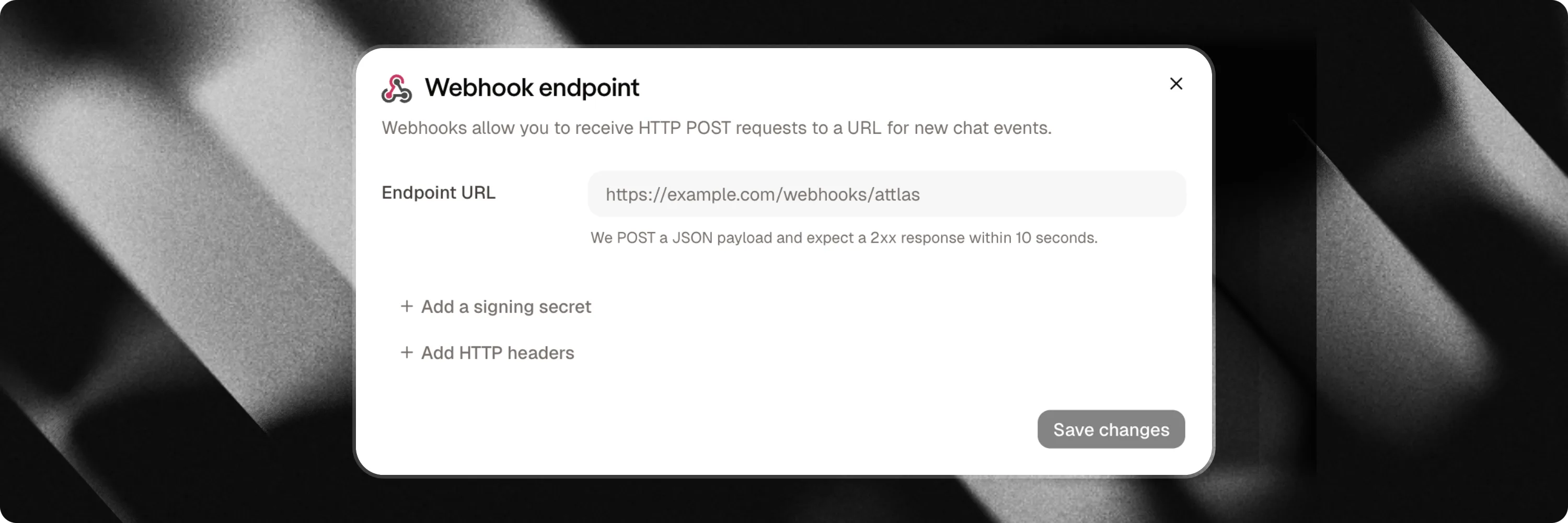 Intégration Webhook