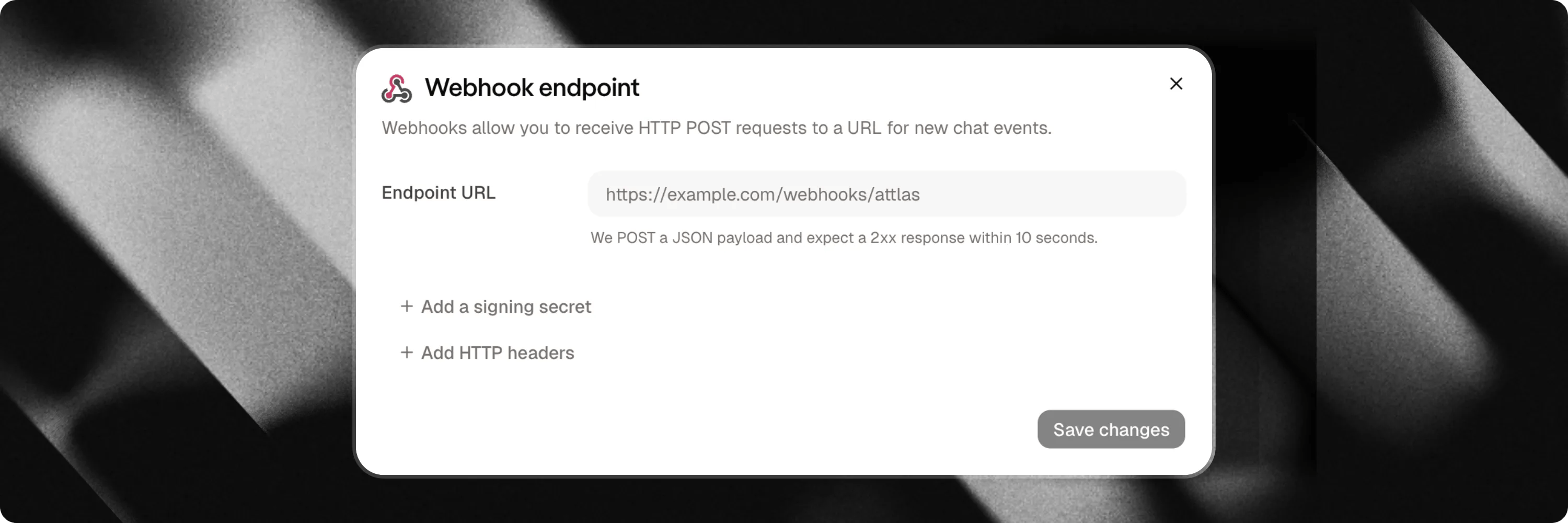 Intégration Webhook