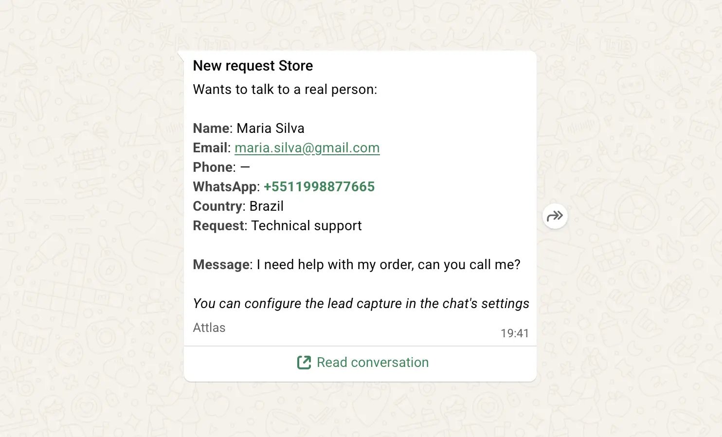 WhatsApp Notification