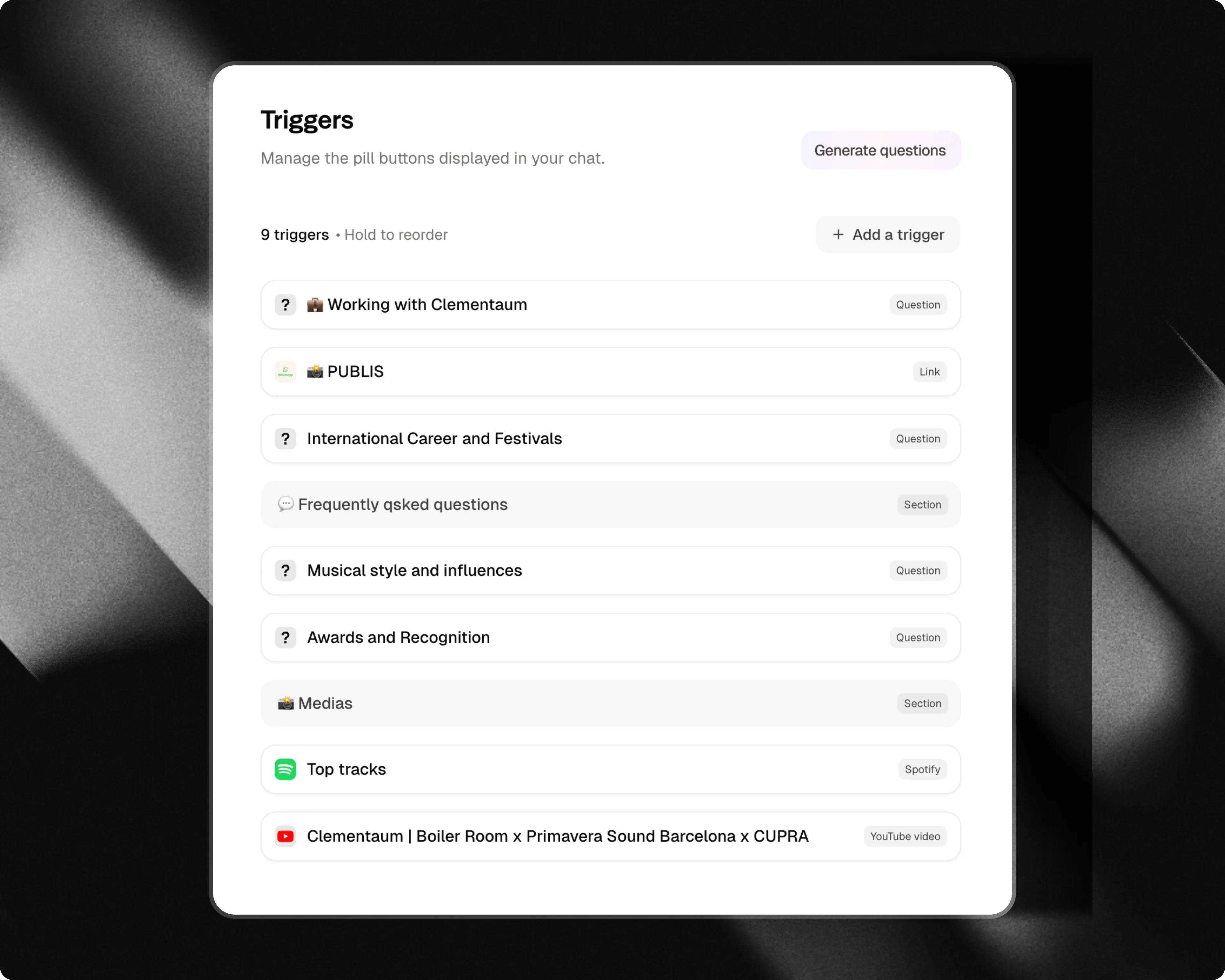 Attlas Triggers