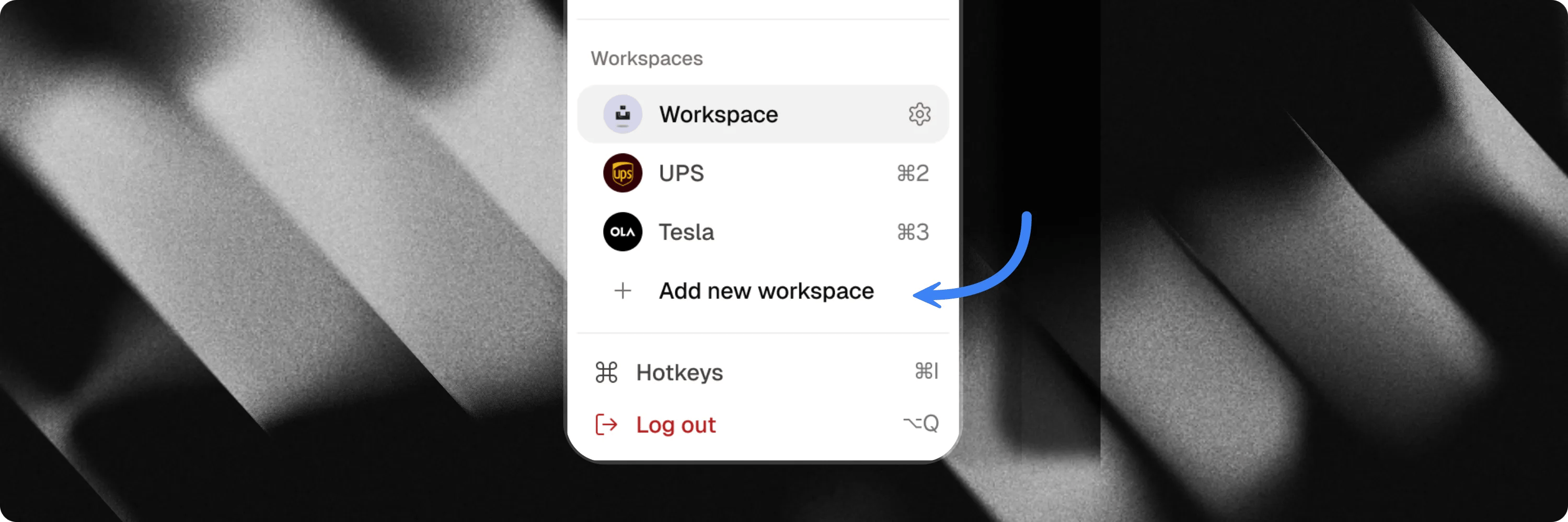 Add new workspace
