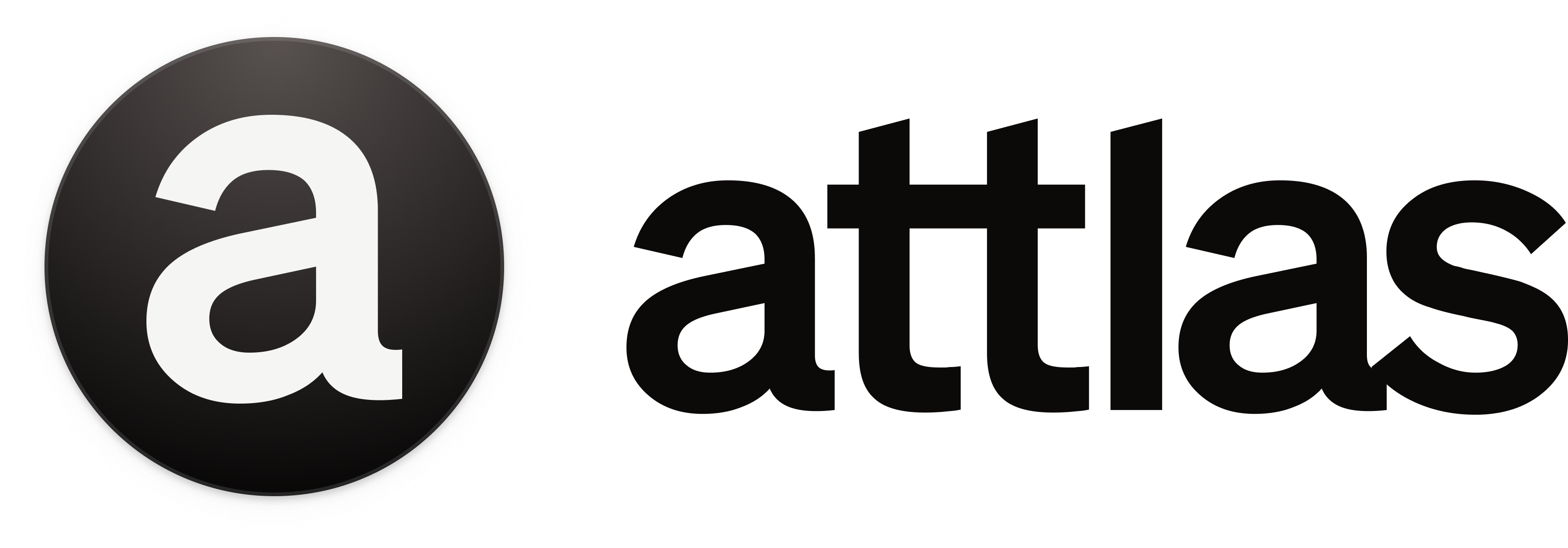 Attlas circle logotype light PNG