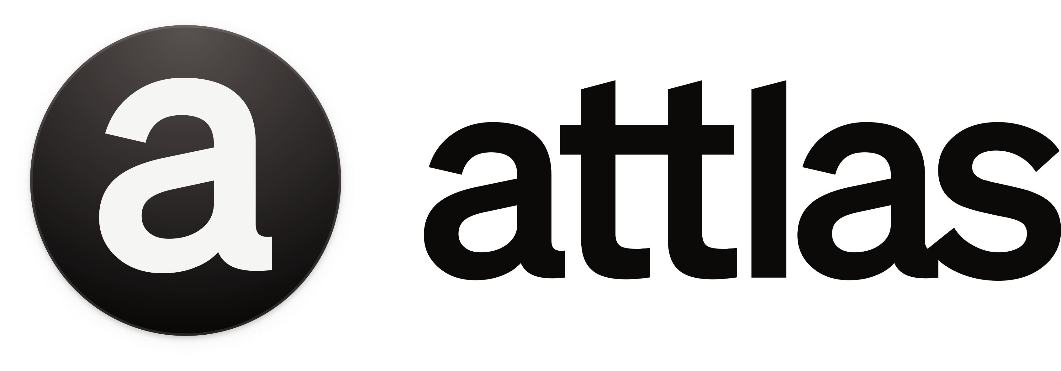 Attlas circle logotype light PNG