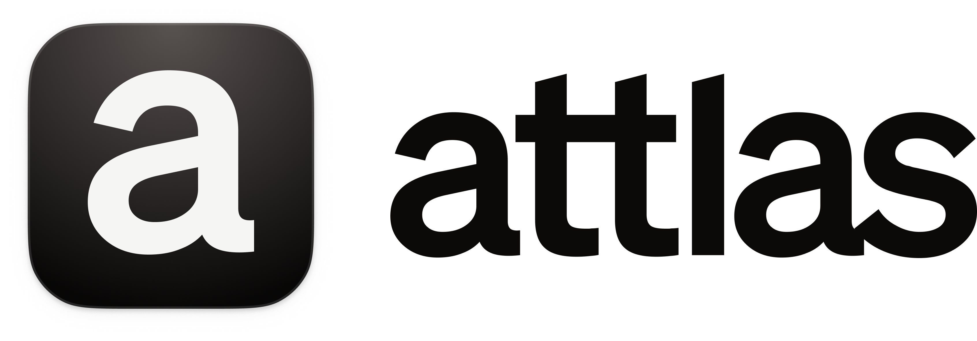 Attlas square logotype light PNG