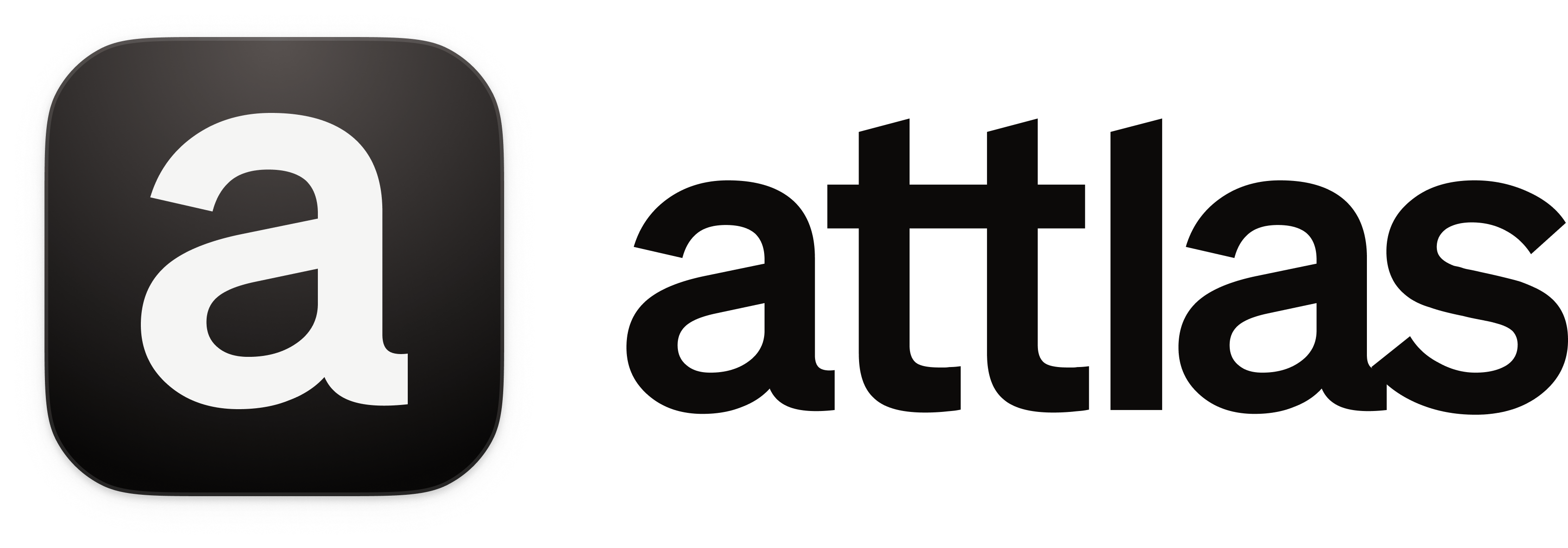Attlas square logotype light PNG