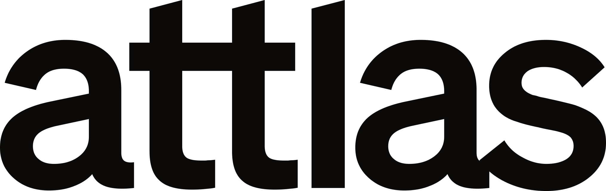 Attlas wordmark light PNG