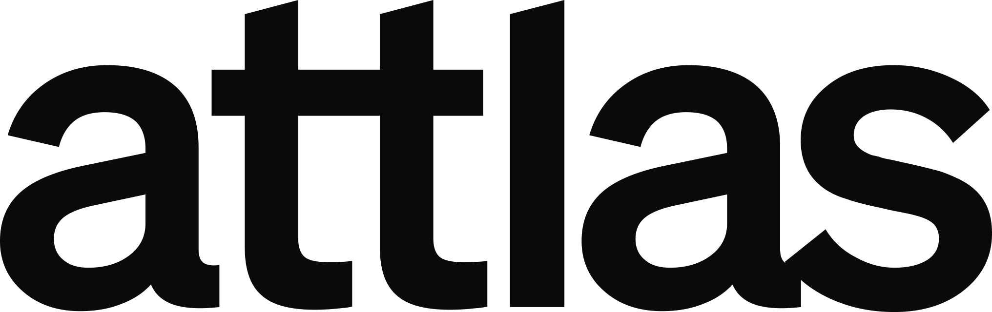 Attlas wordmark light PNG