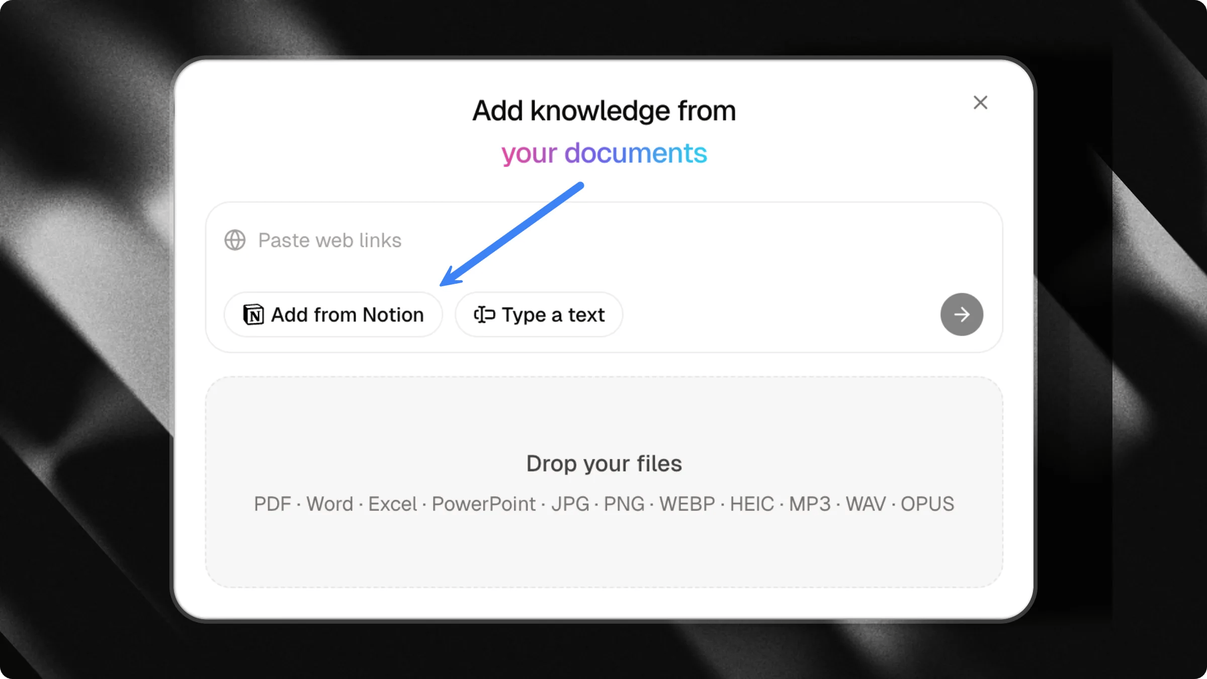 Connect with Notion