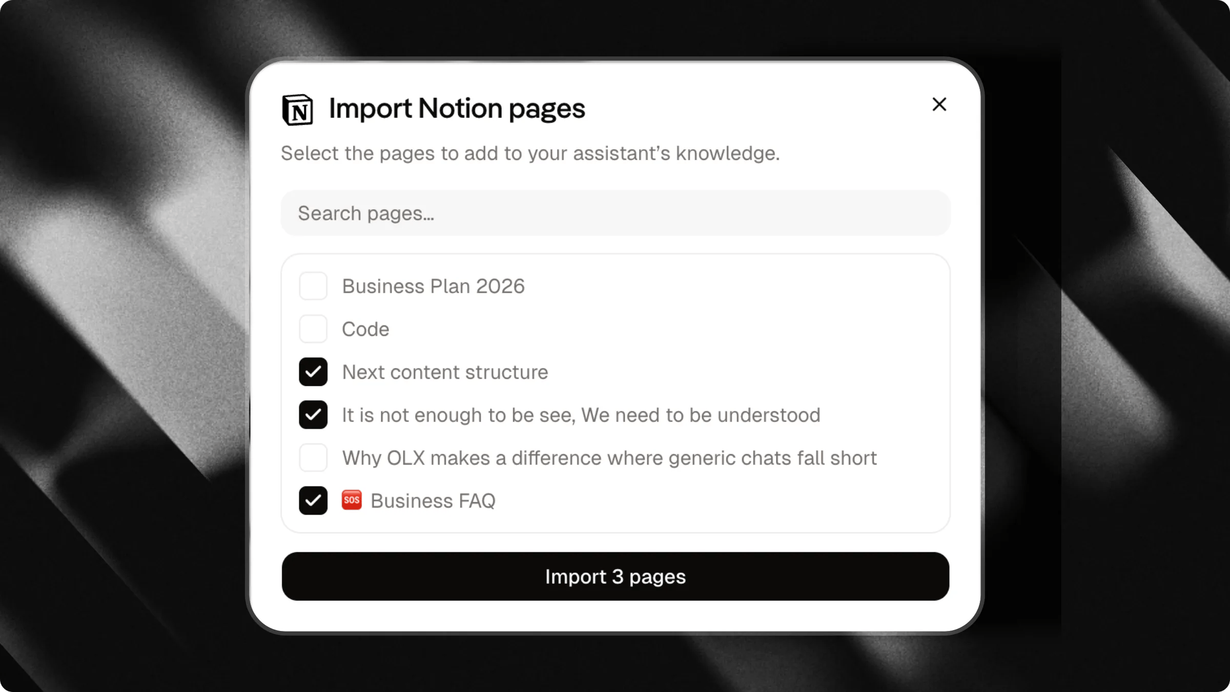 Connect with Notion