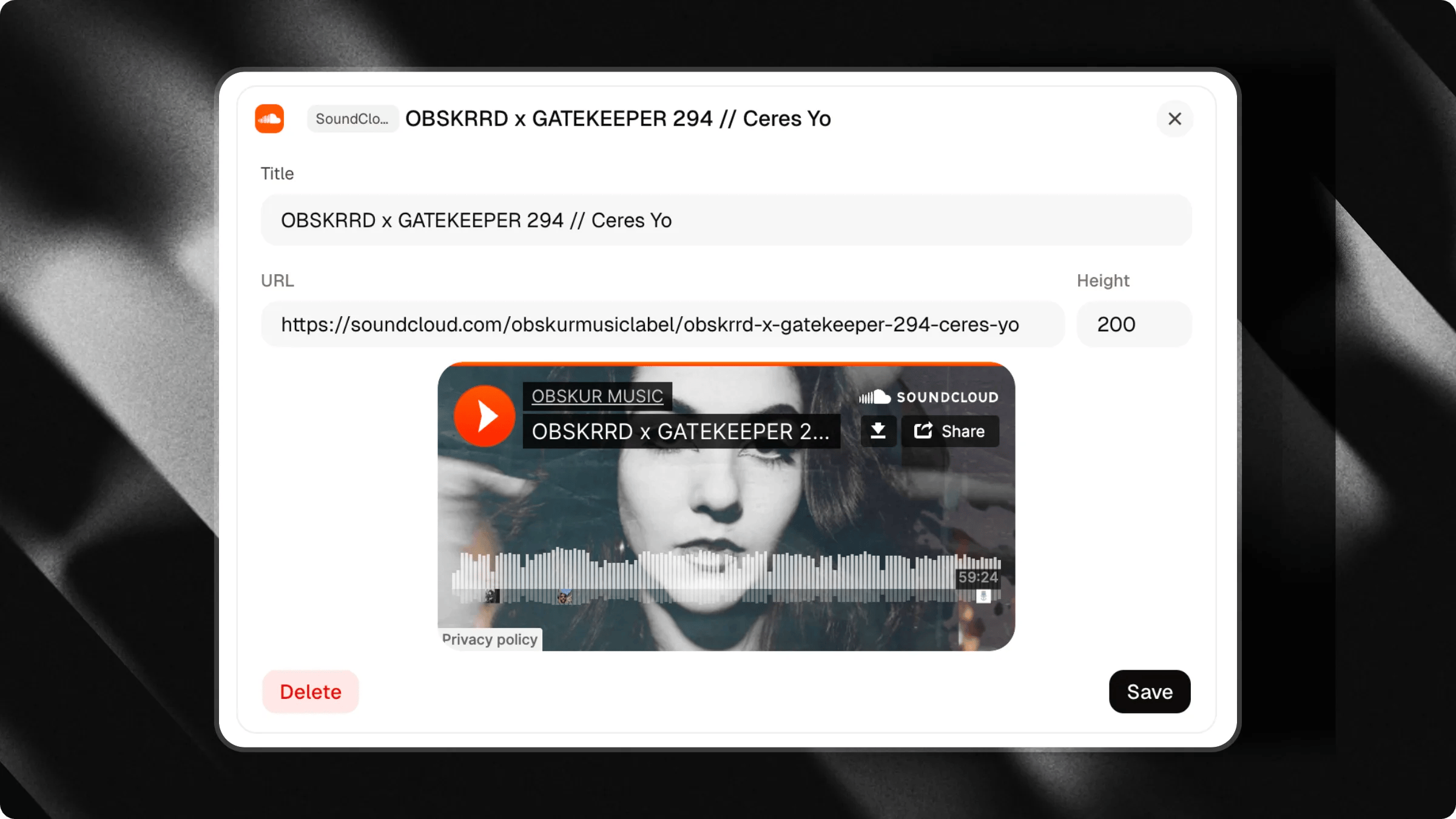 Soundcloud Trigger