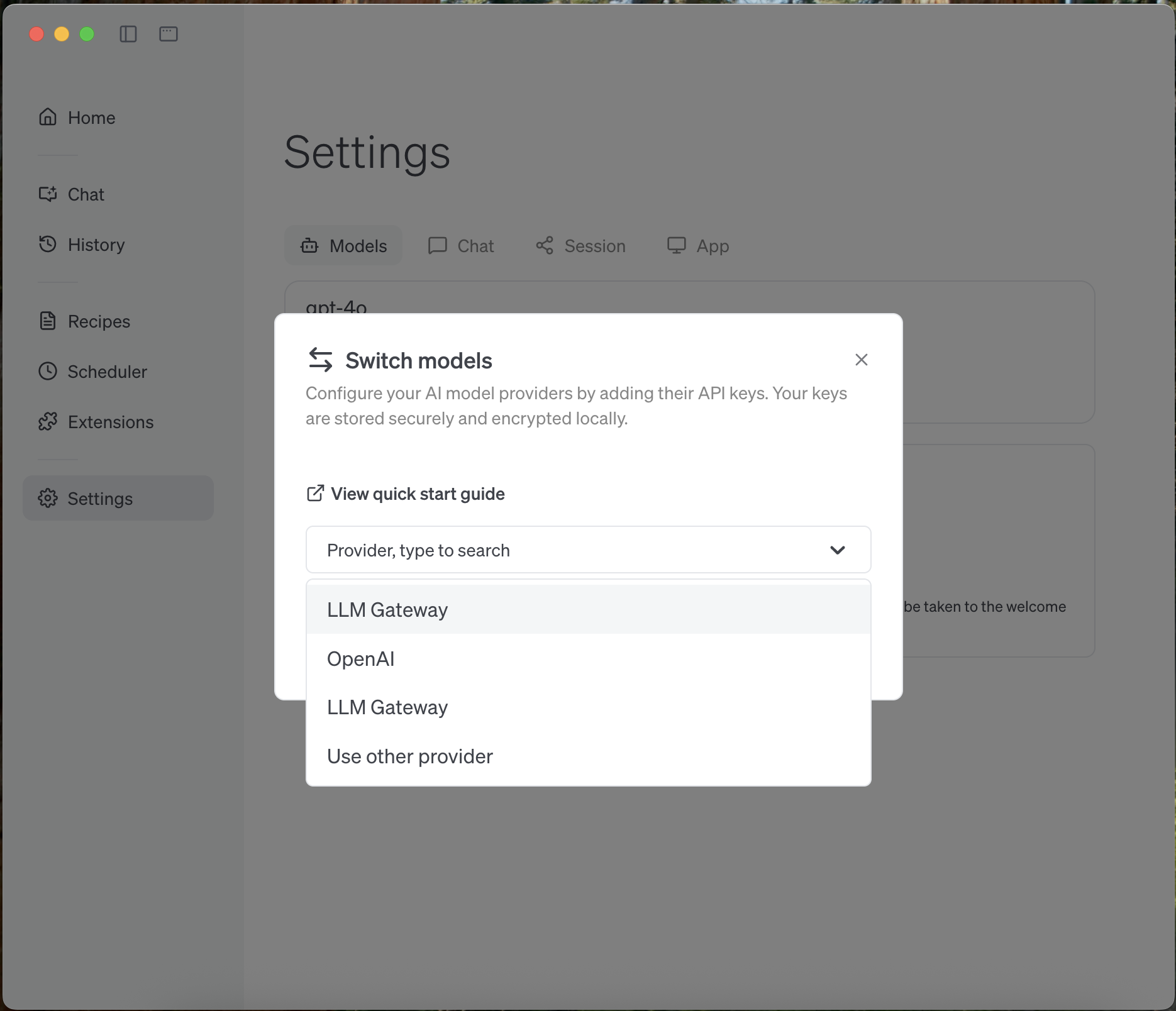Use the LLM Gateway in apps - ATXP Docs