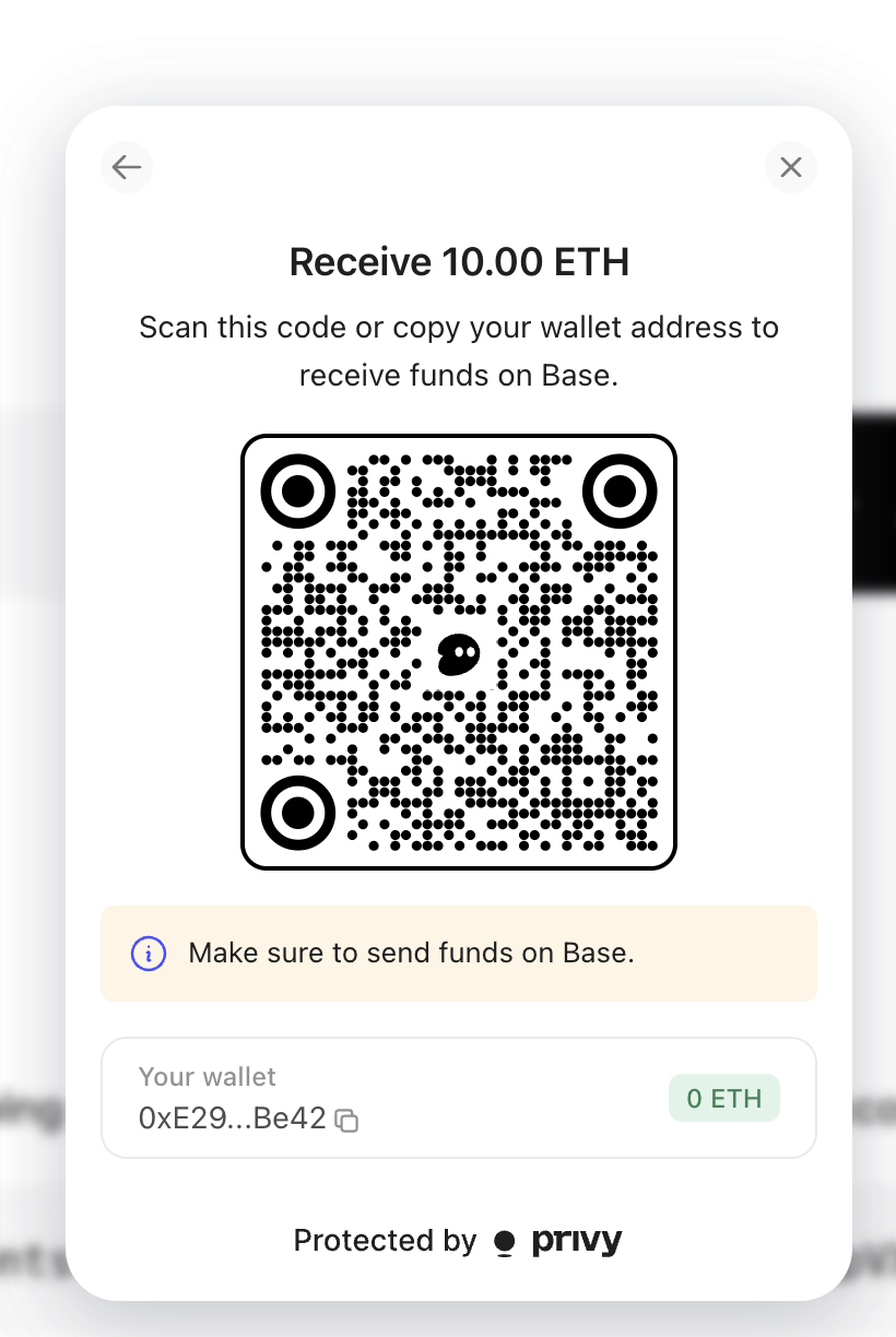 Step 4 of getting your wallet address