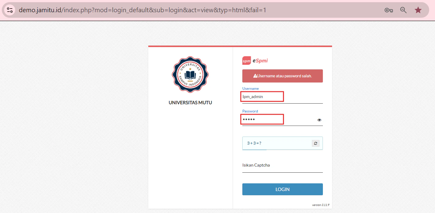 Audite Usernamepass