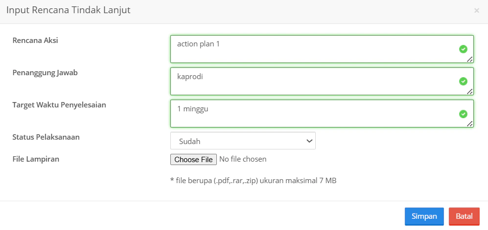 Audite Form Rtl