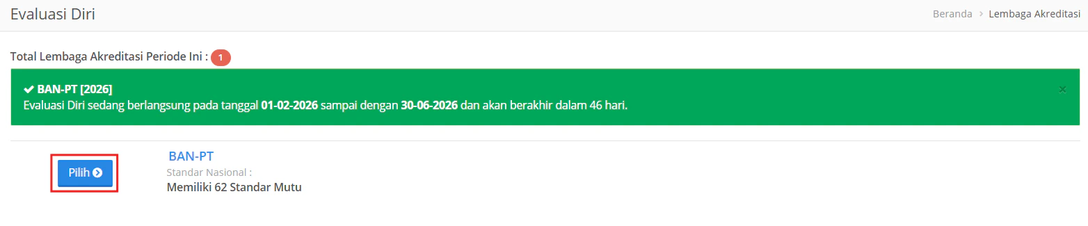Audite Pilih Lembaga