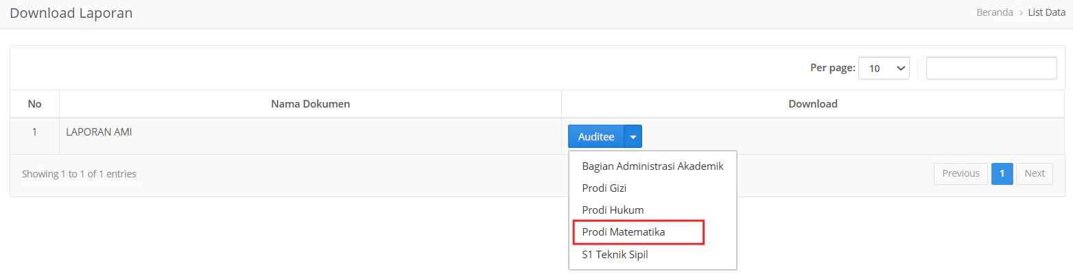 Auditor Dwnldpilih Auditee