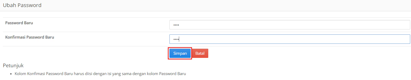 Auditor Formpass Simpan