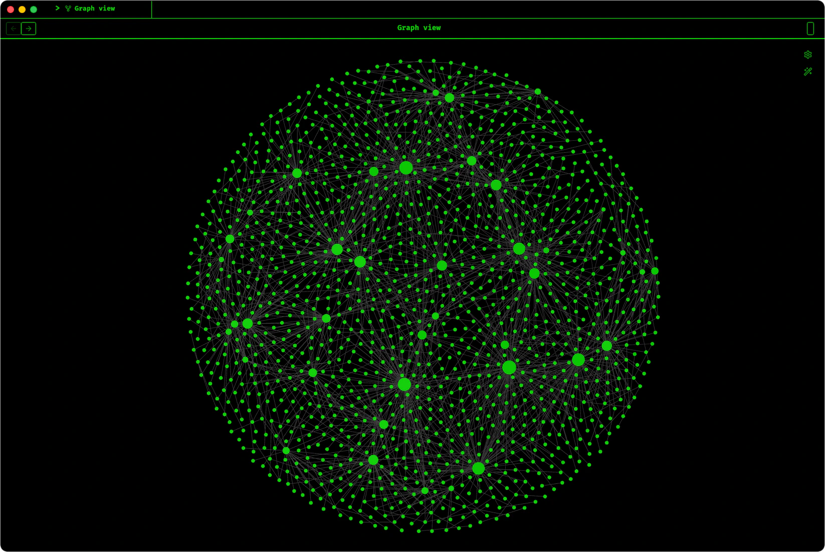Augent knowledge graph in Obsidian
