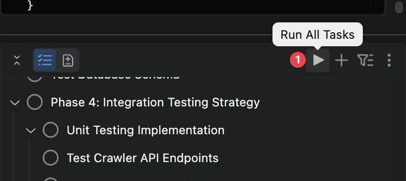 Reviewing changes in Tasks and Changes view