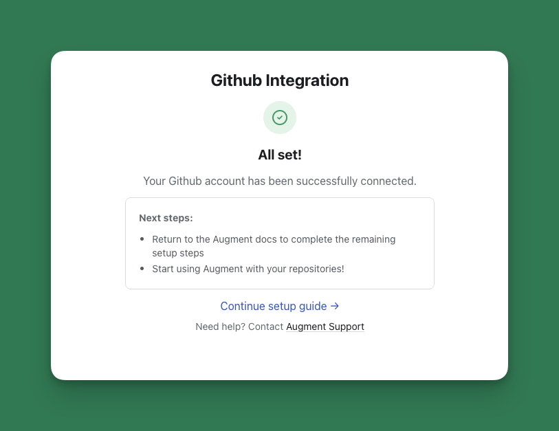 GitHub App Installed