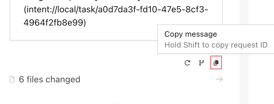 Reveal action buttons in Intent
