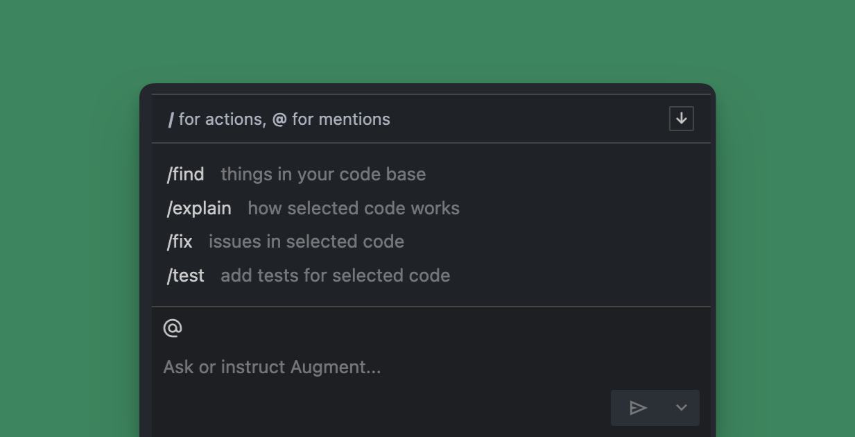 Augment Chat Actions