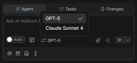 Model Picker in Augment panel