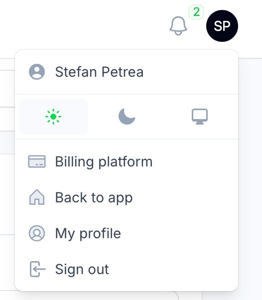 Billing Dashboard Access