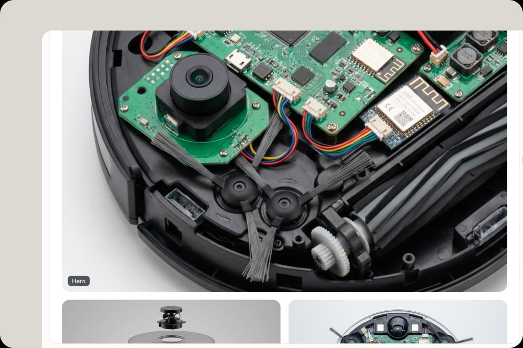 Hero product image with additional view thumbnails