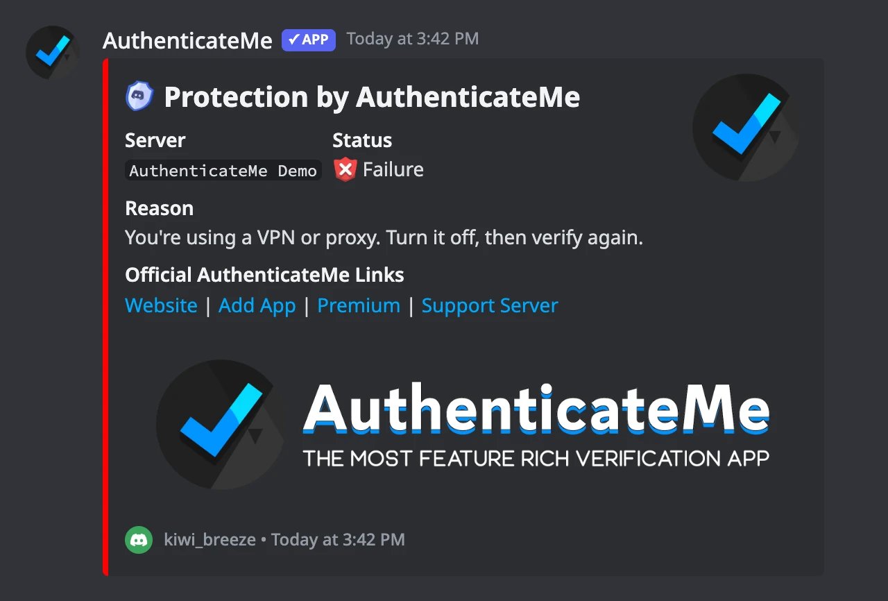 The DM a member gets when they fail the Block VPN check
