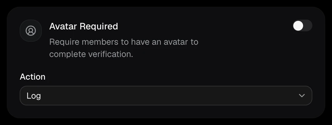 The Avatar Required card