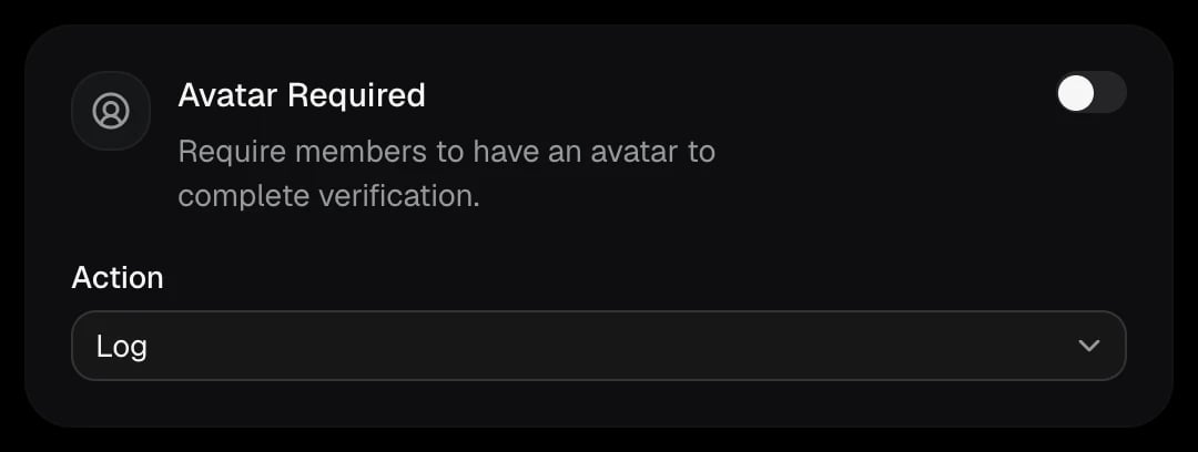 The Avatar Required card