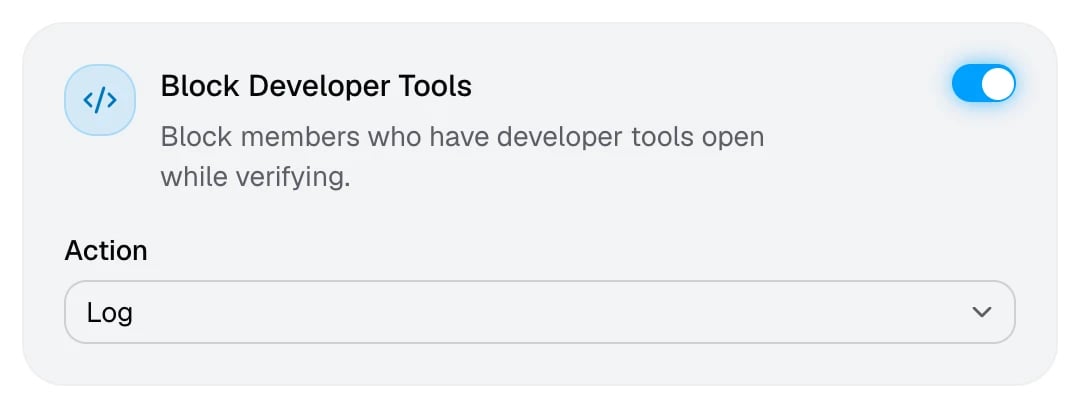 The Block Developer Tools card